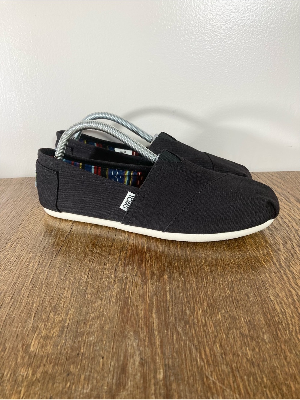 Toms Classic Alpargata Women’s Size 10 Black Canvas